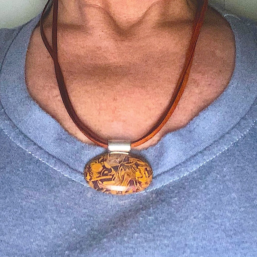 Natural Mariam stone necklace.